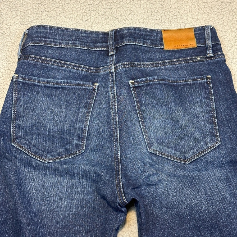 Lucky Brand Hayden Skinny Jeans Dark Wash Denim Size 6/28 Mid Rise Pants - Picture 6 of 9